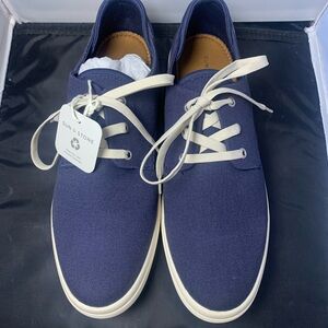 Sun + Stone Kiva Navy Canvas Sneakers Men’s Size 13 New‎ in Box